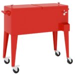 vidaXL Chladiaci vozík červený 92x43x89 cm – Obrázok 6
