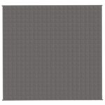 vidaXL Záťažová prikrývka šedá 220x230 cm 15 kg látka – Obrázok 2
