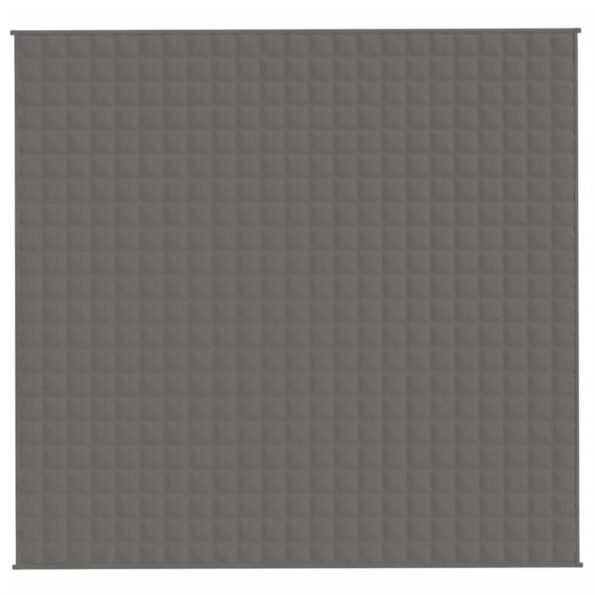 vidaXL Záťažová prikrývka šedá 220x230 cm 15 kg látka – Obrázok 2