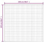 vidaXL Záťažová prikrývka šedá 220x230 cm 15 kg látka – Obrázok 6