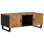 vidaXL Konferenčný stolík 100x54x40 cm masívne mango, spracované drevo – Obrázok 2