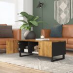 vidaXL Konferenčný stolík 100x54x40 cm masívne mango, spracované drevo – Obrázok 3