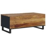 vidaXL Konferenčný stolík 100x54x40 cm masívne mango, spracované drevo – Obrázok 5