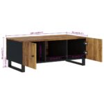 vidaXL Konferenčný stolík 100x54x40 cm masívne mango, spracované drevo – Obrázok 10