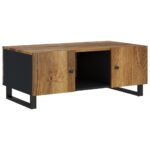 vidaXL Konferenčný stolík 100x54x40 cm masívne mango, spracované drevo – Obrázok 11