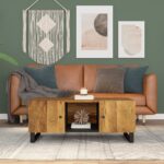 vidaXL Konferenčný stolík 100x54x40 cm masívne mango, spracované drevo