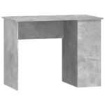 vidaXL Stôl betónovosivý 100x55x75 cm spracované drevo – Obrázok 2