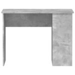vidaXL Stôl betónovosivý 100x55x75 cm spracované drevo – Obrázok 4