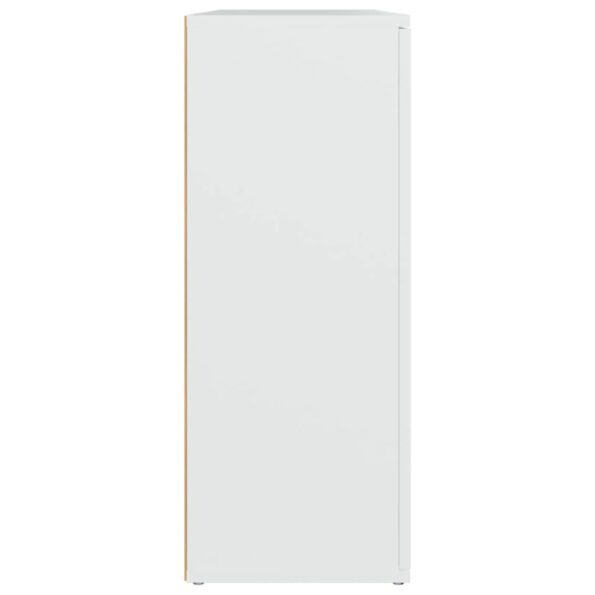 vidaXL Komoda biela 91x29,5x75 cm spracované drevo – Obrázok 7