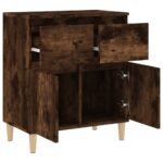 vidaXL Komoda dymový dub 60x35x70 cm spracované drevo – Obrázok 6