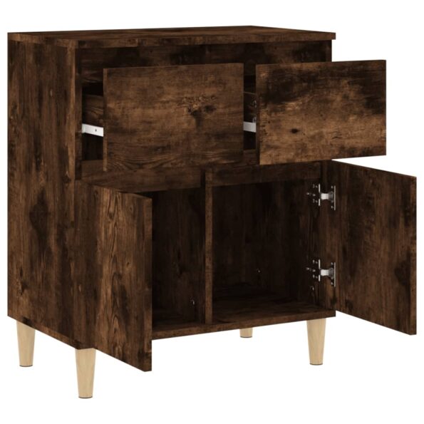 vidaXL Komoda dymový dub 60x35x70 cm spracované drevo – Obrázok 6