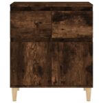 vidaXL Komoda dymový dub 60x35x70 cm spracované drevo – Obrázok 7
