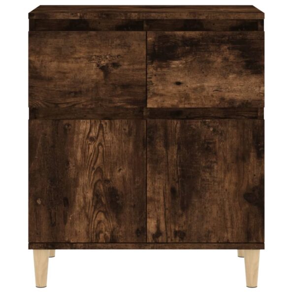 vidaXL Komoda dymový dub 60x35x70 cm spracované drevo – Obrázok 7