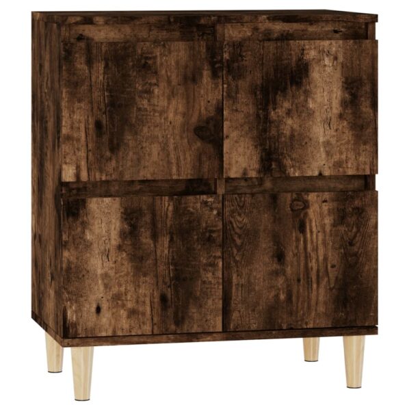 vidaXL Komoda dymový dub 60x35x70 cm spracované drevo – Obrázok 2