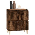 vidaXL Komoda dymový dub 60x35x70 cm spracované drevo – Obrázok 4