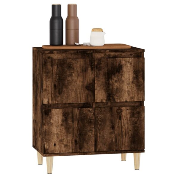 vidaXL Komoda dymový dub 60x35x70 cm spracované drevo – Obrázok 4
