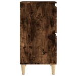 vidaXL Komoda dymový dub 60x35x70 cm spracované drevo – Obrázok 7