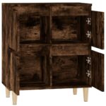 vidaXL Komoda dymový dub 60x35x70 cm spracované drevo – Obrázok 8