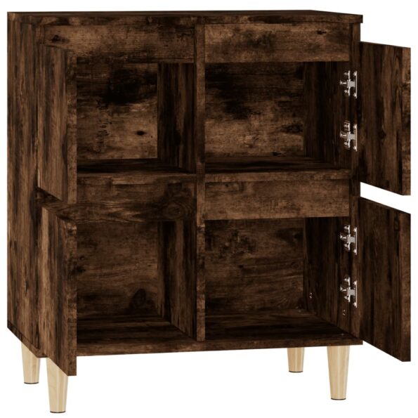 vidaXL Komoda dymový dub 60x35x70 cm spracované drevo – Obrázok 8