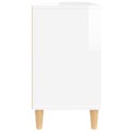 vidaXL Umývadlová skrinka lesklá biela 80x33x60 cm kompozitné drevo – Obrázok 8