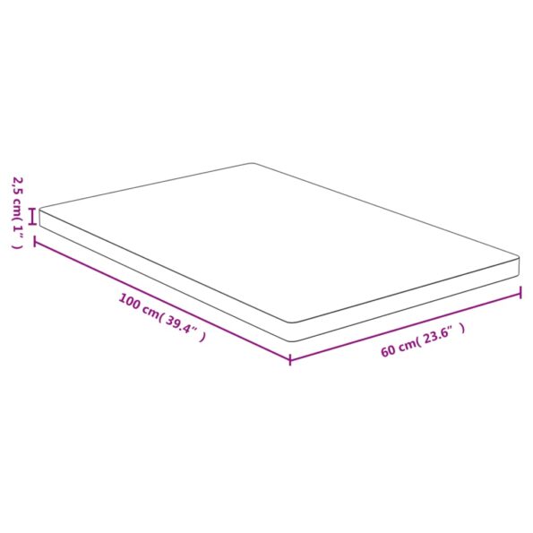 vidaXL Stolová doska 60x100x2,5 cm bambus – Obrázok 4