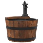 vidaXL Vodná fontána s čerpadlom 28x28x34,5 cm masívna jedľa – Obrázok 2