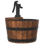 vidaXL Vodná fontána s čerpadlom 28x28x34,5 cm masívna jedľa – Obrázok 5