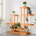 vidaXL Stojan na kvetiny 95x25x96 cm masívna jedľa – Obrázok 3