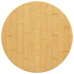 vidaXL Stolová doska Ø50x2,5 cm bambus