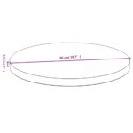 vidaXL Stolová doska Ø50x2,5 cm bambus – Obrázok 4