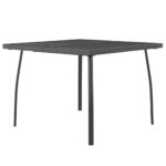 vidaXL Záhradný stôl antracitový 100x100x72 cm oceľová sieťovina – Obrázok 2