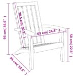 vidaXL Záhradná stolička Adirondack čierna polyratan – Obrázok 8