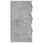 vidaXL Komoda betónovo sivá 70x35,5x67,5 cm spracované drevo – Obrázok 5