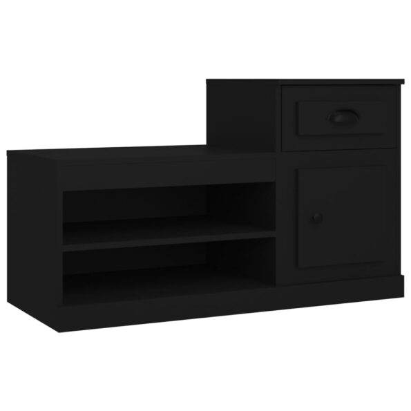 vidaXL Botník čierny 100x42x60 cm kompozitné drevo – Obrázok 2