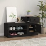 vidaXL Botník čierny 100x42x60 cm kompozitné drevo – Obrázok 3
