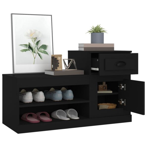 vidaXL Botník čierny 100x42x60 cm kompozitné drevo – Obrázok 5