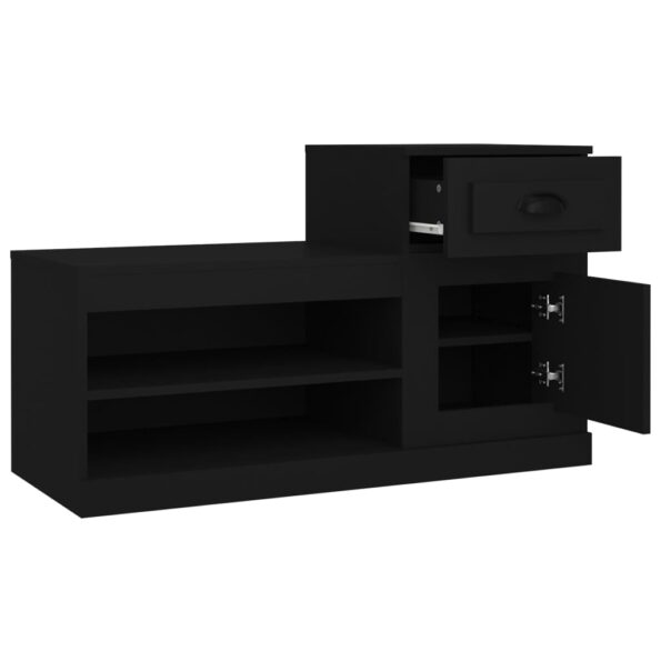 vidaXL Botník čierny 100x42x60 cm kompozitné drevo – Obrázok 8