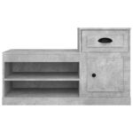 vidaXL Botník betónovo sivý 100x42x60 cm kompozitné drevo – Obrázok 6