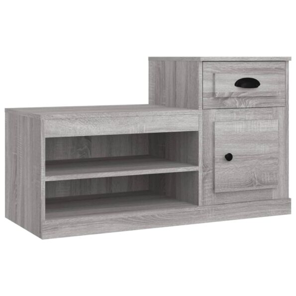 vidaXL Botník sivý dub sonoma 100x42x60 cm kompozitné drevo – Obrázok 2