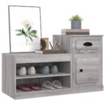 vidaXL Botník sivý dub sonoma 100x42x60 cm kompozitné drevo – Obrázok 4