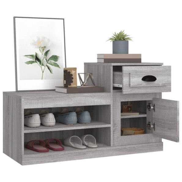 vidaXL Botník sivý dub sonoma 100x42x60 cm kompozitné drevo – Obrázok 5