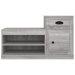 vidaXL Botník sivý dub sonoma 100x42x60 cm kompozitné drevo – Obrázok 6