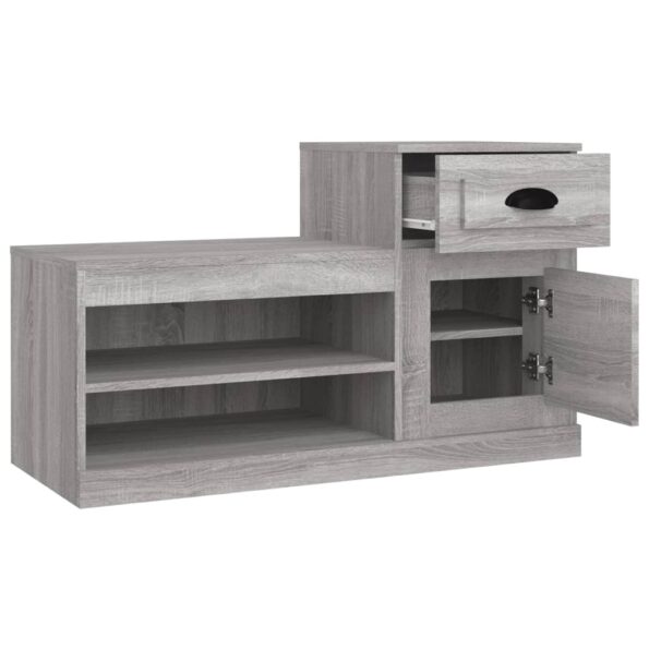 vidaXL Botník sivý dub sonoma 100x42x60 cm kompozitné drevo – Obrázok 8