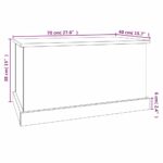 vidaXL Úložný box biely 70x40x38 cm, umelé drevo – Obrázok 10