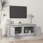 vidaXL Konferenčný stolík betónový sivý 102x50x44 cm spracované drevo – Obrázok 3