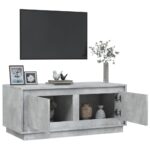 vidaXL Konferenčný stolík betónový sivý 102x50x44 cm spracované drevo – Obrázok 5