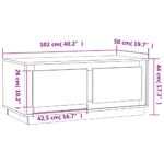 vidaXL Konferenčný stolík betónový sivý 102x50x44 cm spracované drevo – Obrázok 10