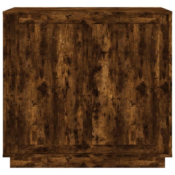 vidaXL Komoda dymový dub 80x34x75 cm kompozitné drevo – Obrázok 5
