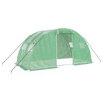 vidaXL Fóliovník s oceľovým rámom zelený 8 m² 4x2x2 m – Obrázok 2