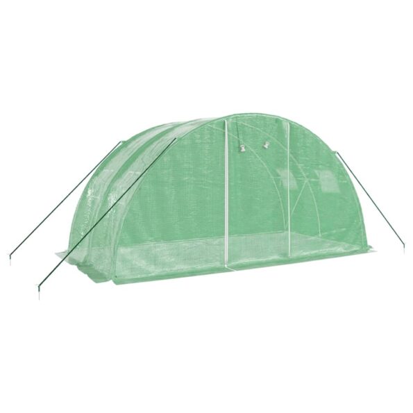 vidaXL Fóliovník s oceľovým rámom zelený 8 m² 4x2x2 m – Obrázok 3